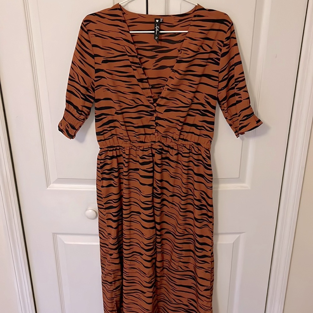 Leopard long dress